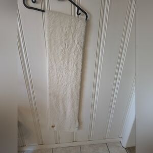 Luxury Molly Bracken White Faux Fur Scarf
